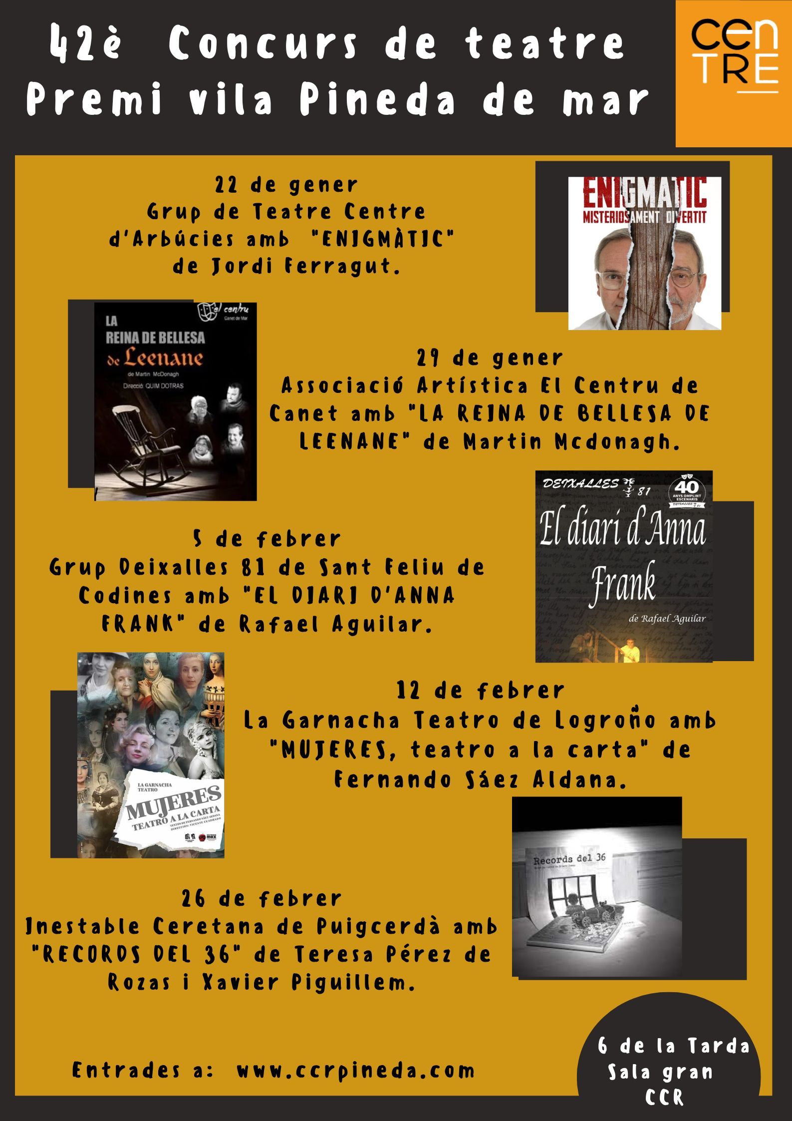 42 Concurs de Teatre TOTES LES FUNCIONS
