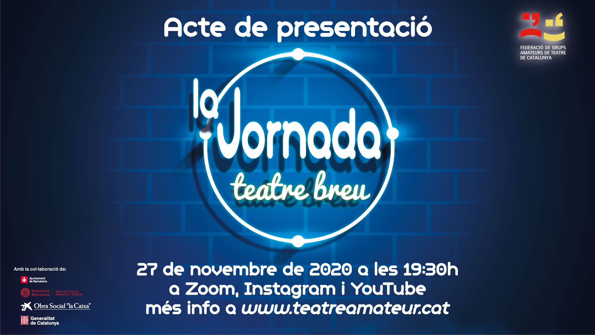 Acte de presentacio   La Jornada de Teatre Breu