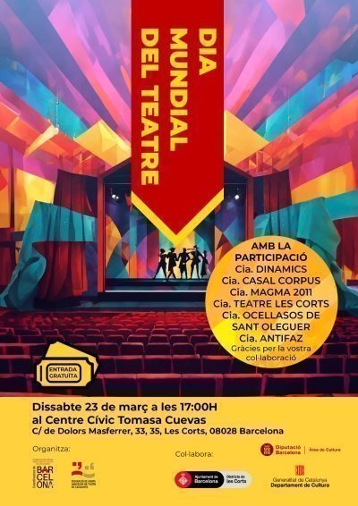Celebració del Dia Mundial del Teatre per la Coordinadora de Barcelona