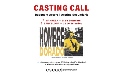 Equip de rodatge de l’ESCAC busca actors i actrius