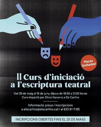II edició del curs d’iniciació a l’escriptura de la sala Els Carlins