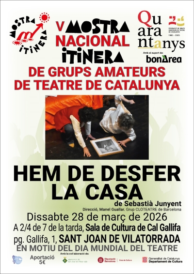 ‘Hem de desfer la casa’ a Sant Joan de Vilatorrada amb la V Mostra ITINERA