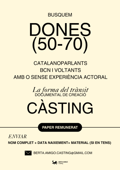 Cerquen dues actrius per a un càsting