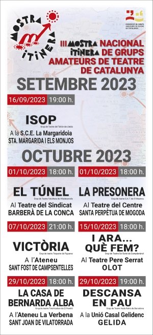 III Mostra Nacional ITINERA de Grups Amateurs de Teatre de Catalunya