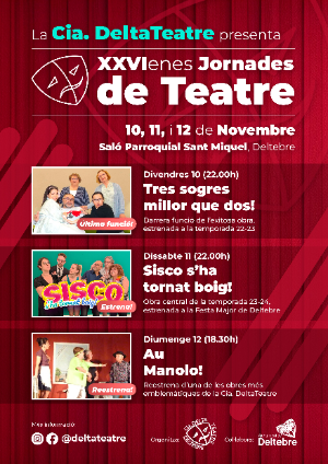 Cartell Jornades XXVI Jornades Teatre de Delta Teatre