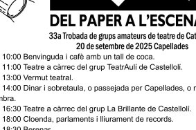 La XXXIII Trobada de grups amateurs de teatre ja està en marxa