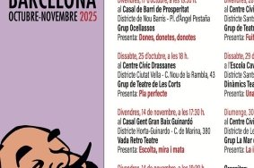 A punt la IV Mostra  Grups Amateurs de Teatre de Barcelona