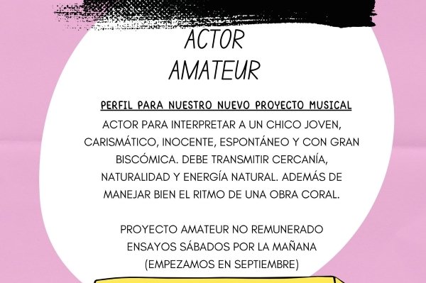 El grup LIVELAI convoca un càsting per trobar un actor